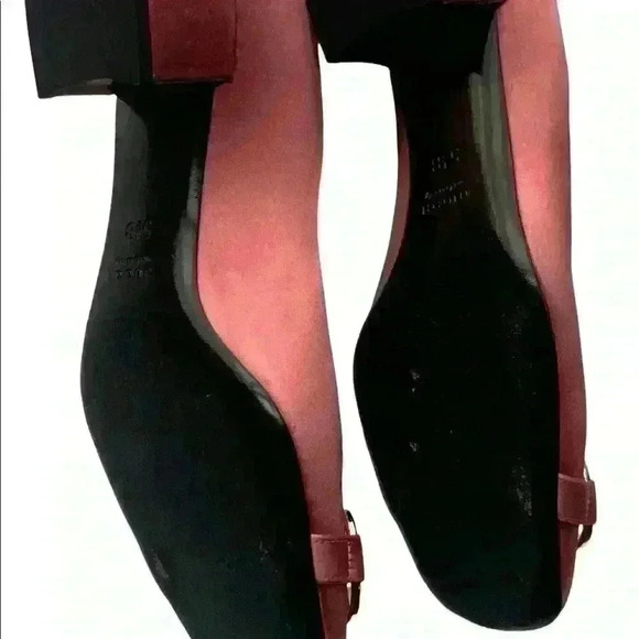 Gucci Pink Satin Horsebit block Heel Pump Sz 5.5 - Picture 5 of 6